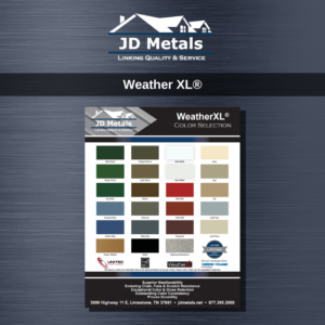 JD Metals Weather XL Finish Color Chart metal roofing finishes