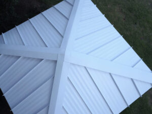 Metal roofing panel standing seam
